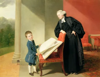 Le Révérend Randall Burroughes et son fils Ellis, 1769